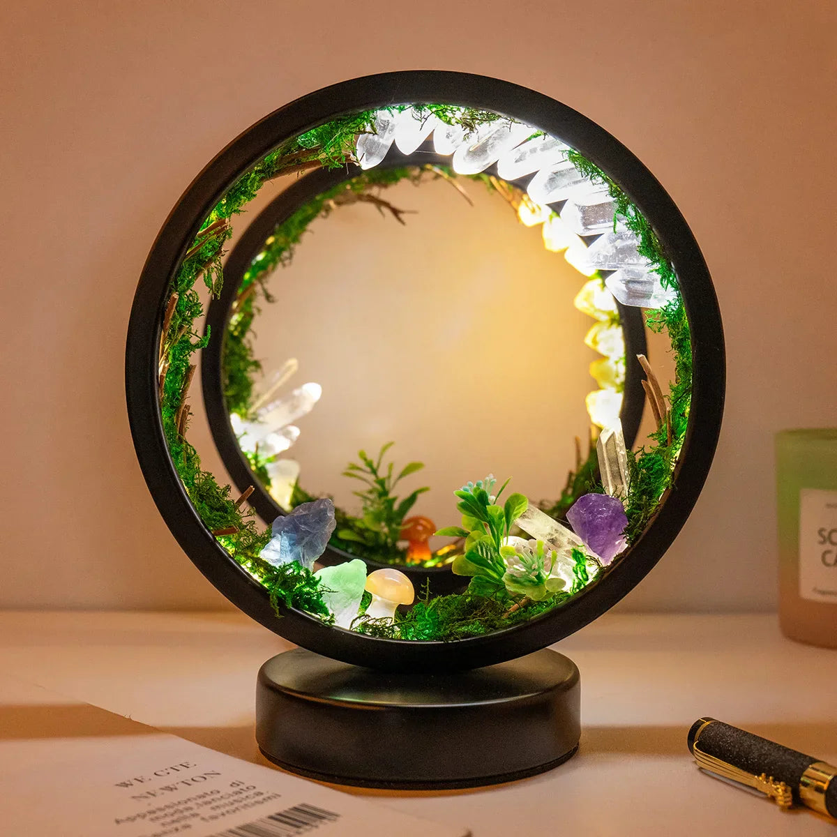 Eclipse of Enchantment LED Night Light with Crystals