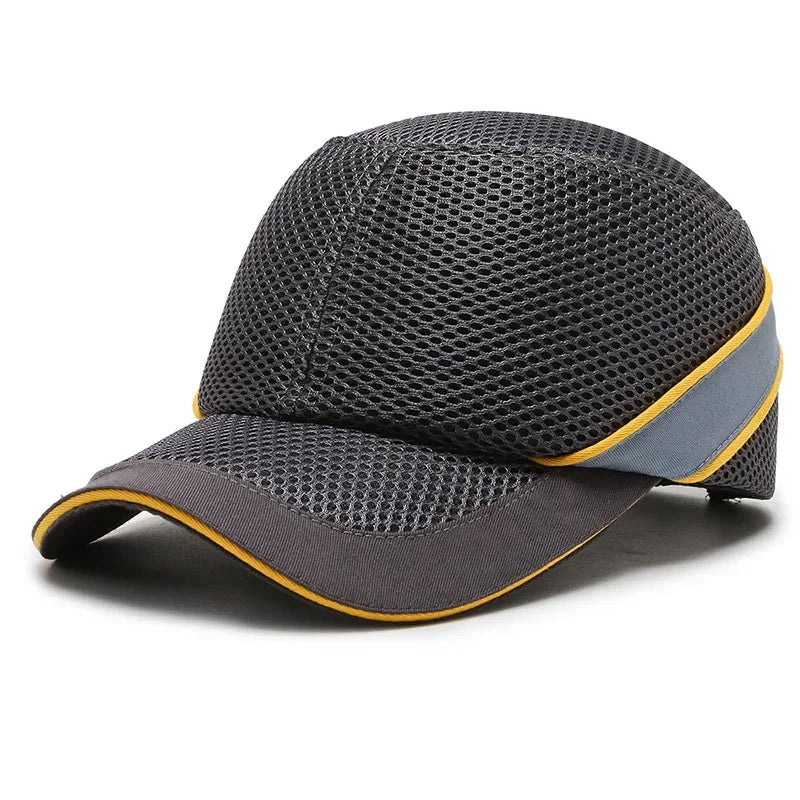Red Safety Bump Cap with ABS Shell and Breathable Mesh