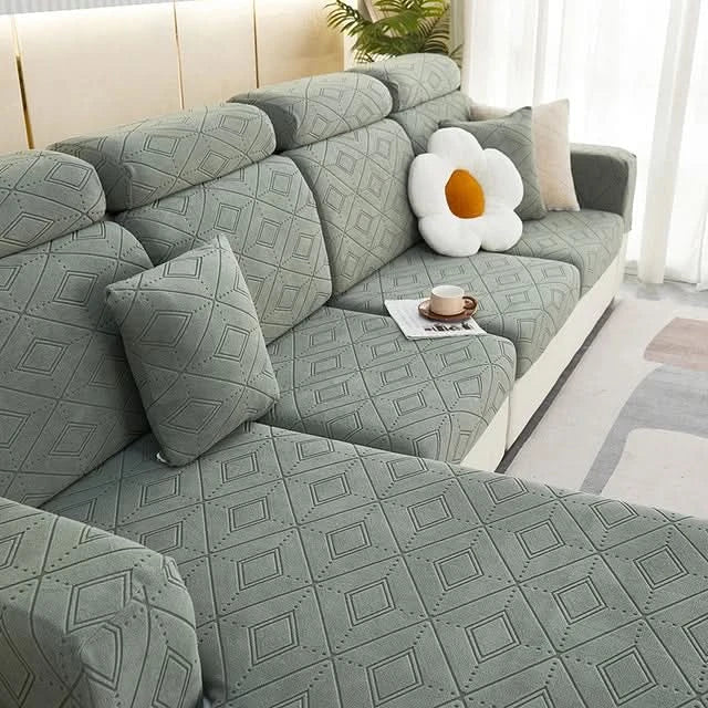 Elegant Jacquard Non-Slip Sofa Cover