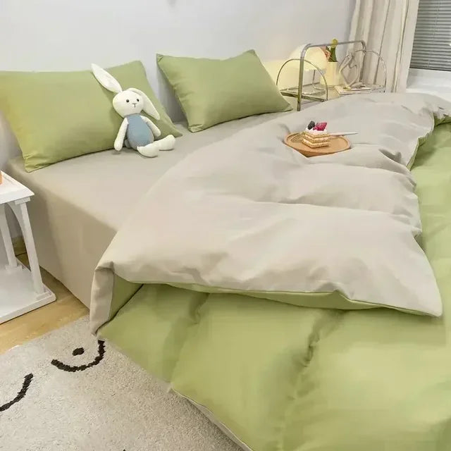 Reversible Soft Duvet Cover in Trendy Colors