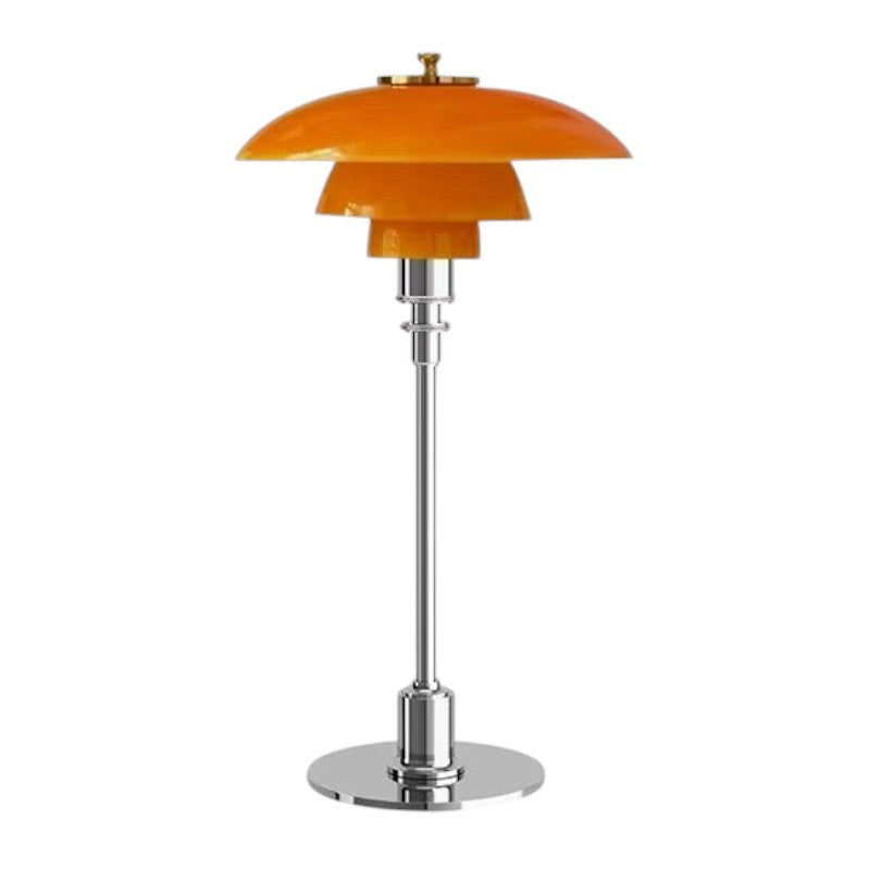 Dimmable Scandinavian Table Lamp in Iron and Glass