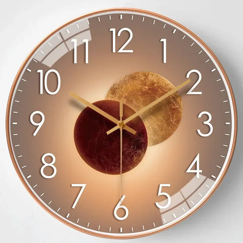 Modern Silent Quartz Wall Clock - Minimalist Design