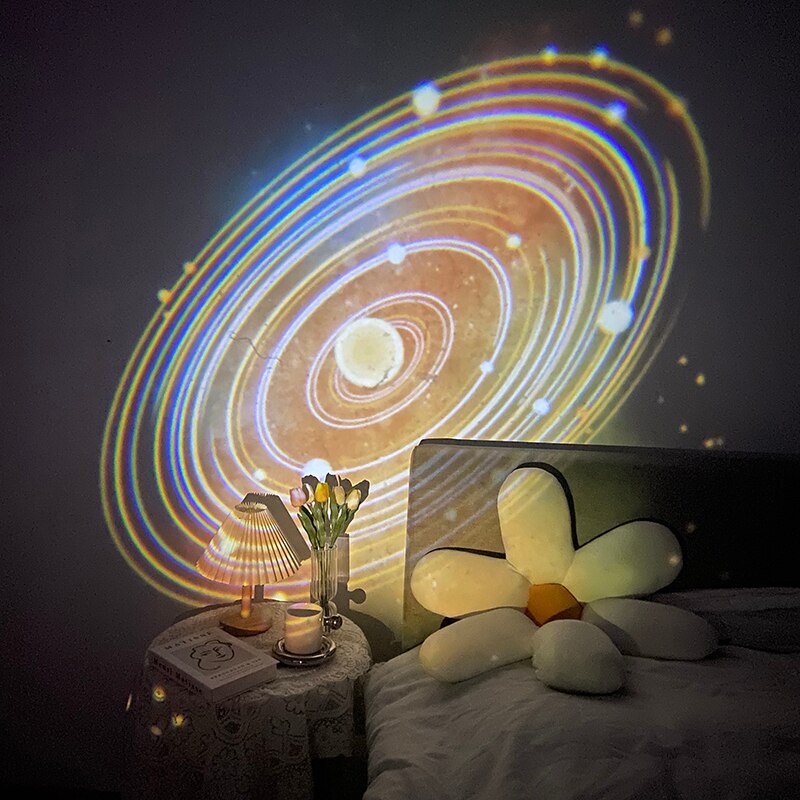 Firework Night Light Projector with Colorful Designs