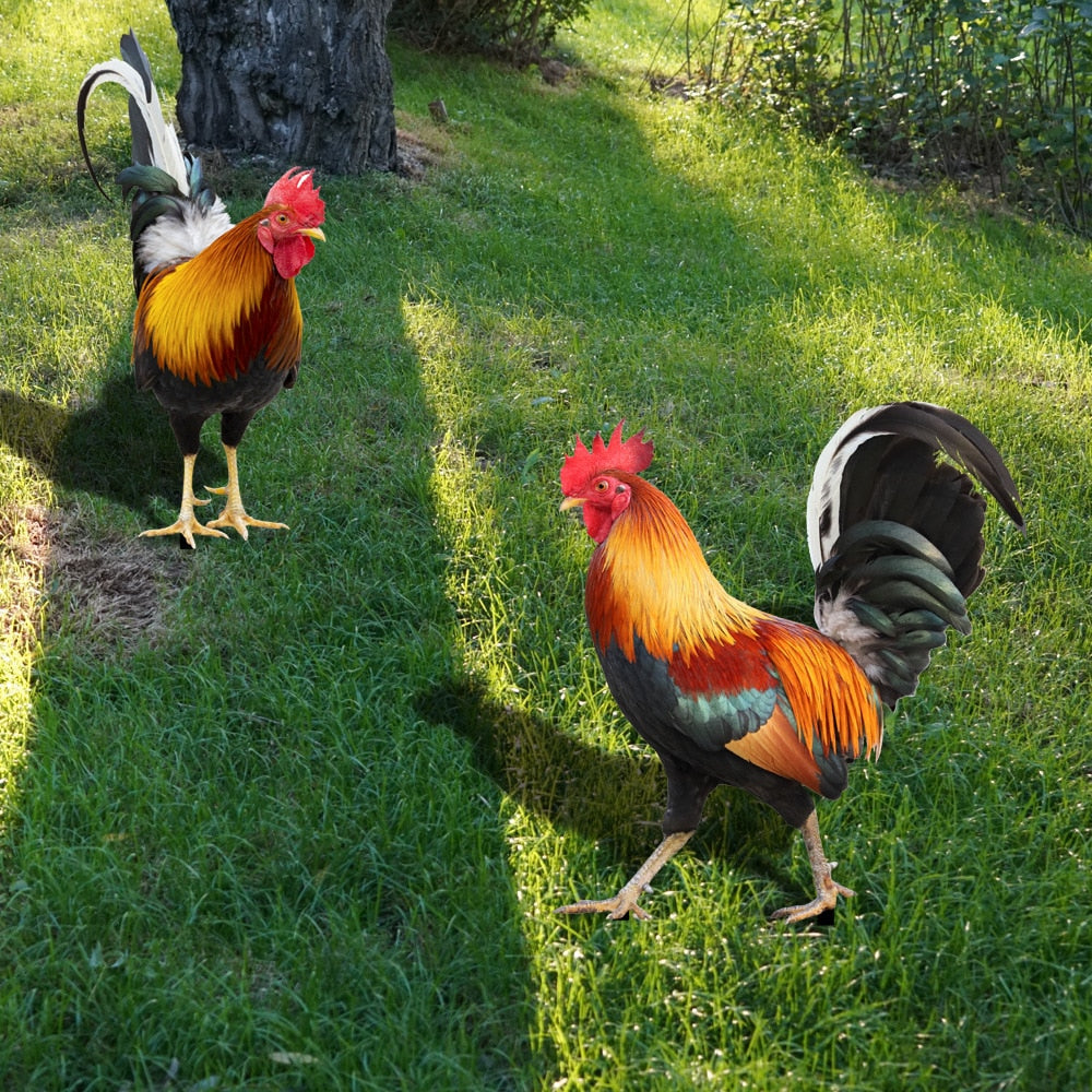Acrylic Feathered Bird Garden Figure