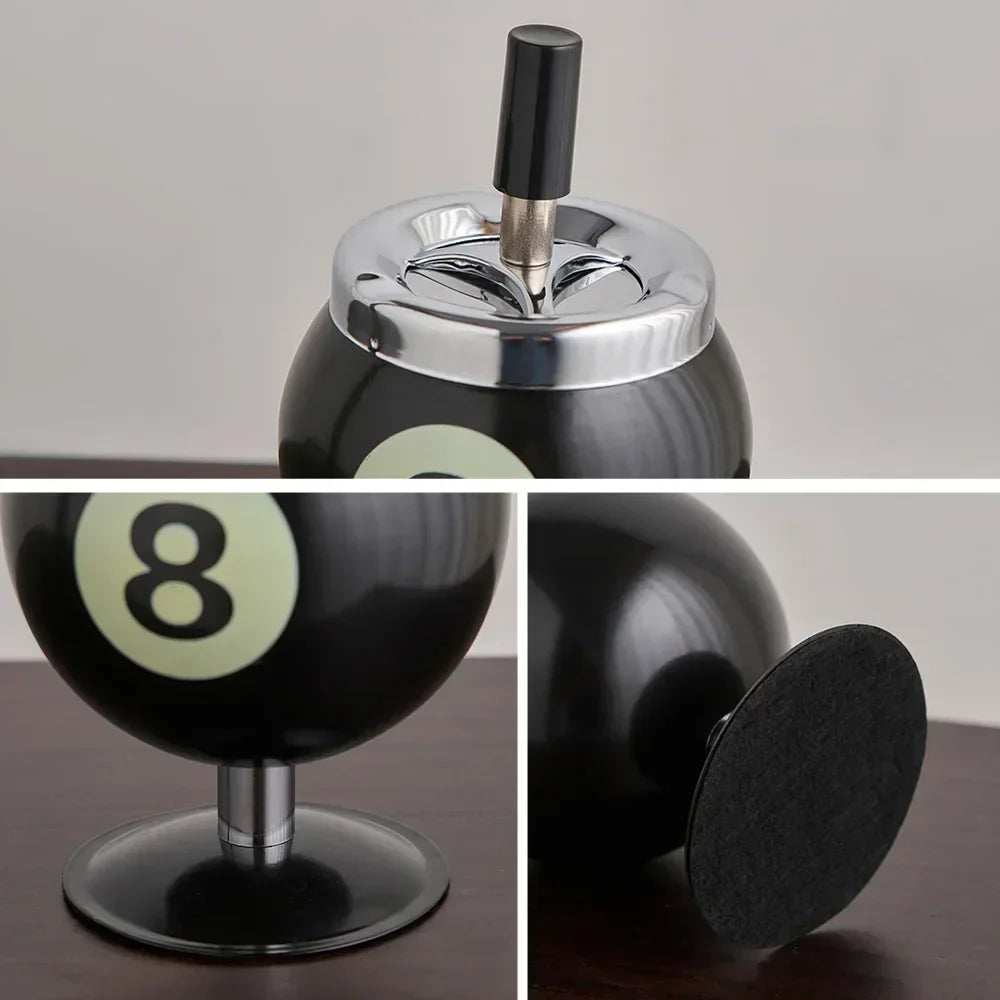Metal Billiard Ashtray for Gaming Area