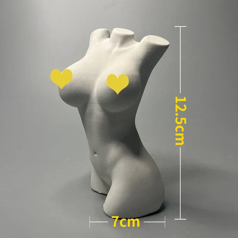 Nordic Character Plaster Figurine DIY Hand-Painted Art Decor