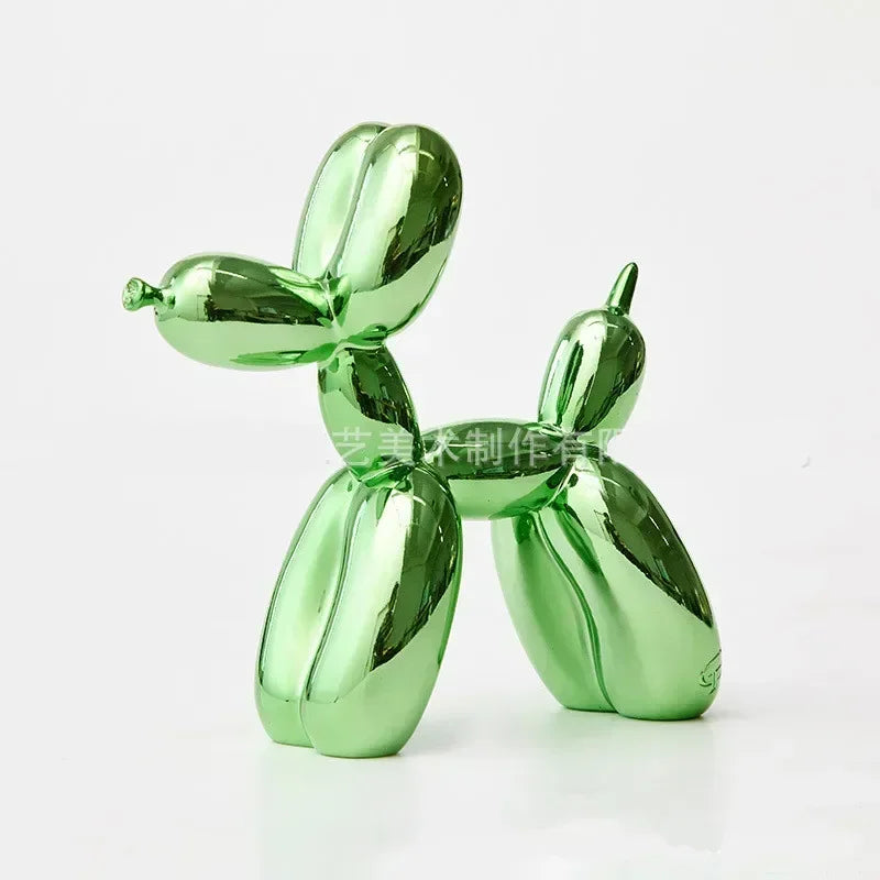 Nordic Resin Balloon Dog Sculpture Modern Art Figure