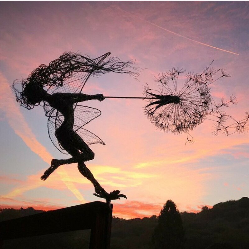 Fairy Garden Sculptures - Enchanting Dancing Fairies and Dandelions