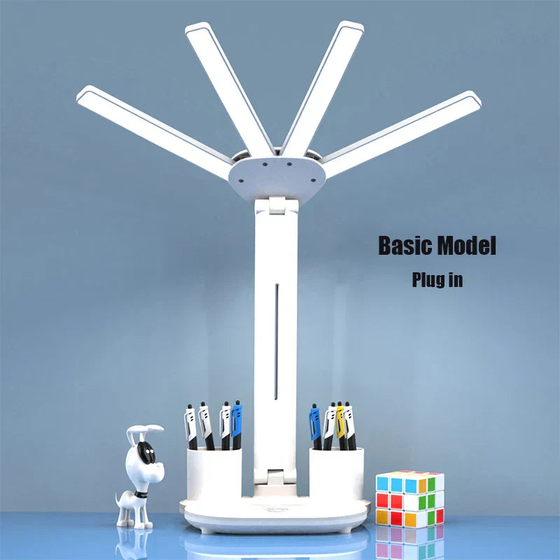 3in1 Multifunctional Smart Table Lamp with Fan and Clock