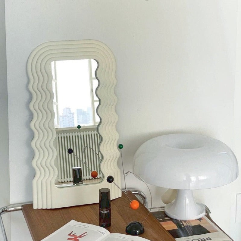 Wavy Retro Mirror in Fun Colors