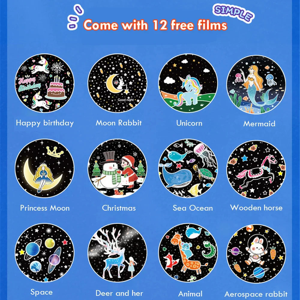 Magical Bunny LED Night Light Projector for Kids