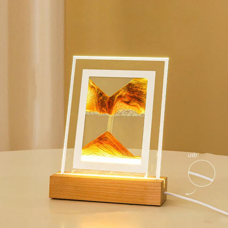 Sand Art LED Quicksand Table Lamp with Night Light