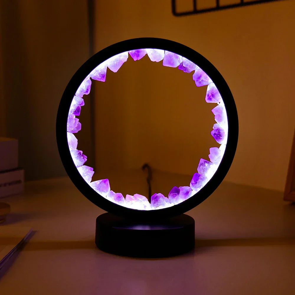 Healing Crystal LED Night Light with USB Charging