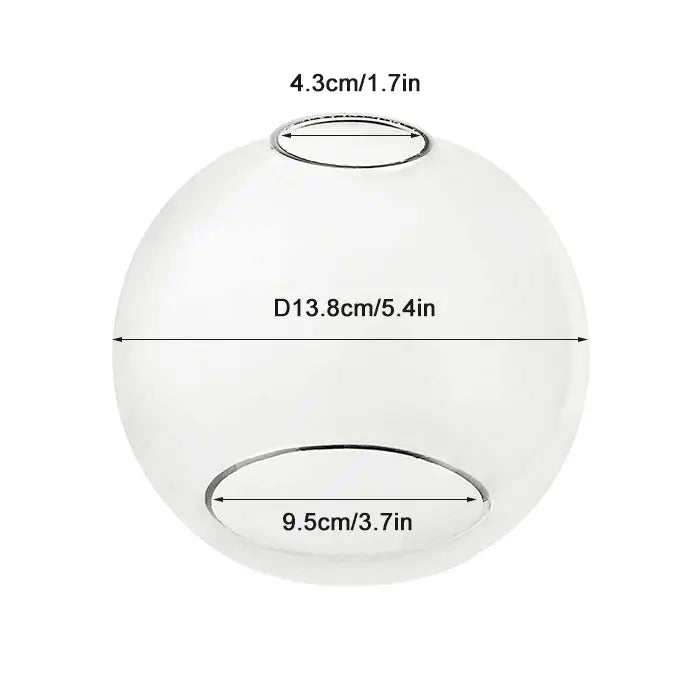 Clear Glass Bell Lamp Shade for Elegant Light Diffusion