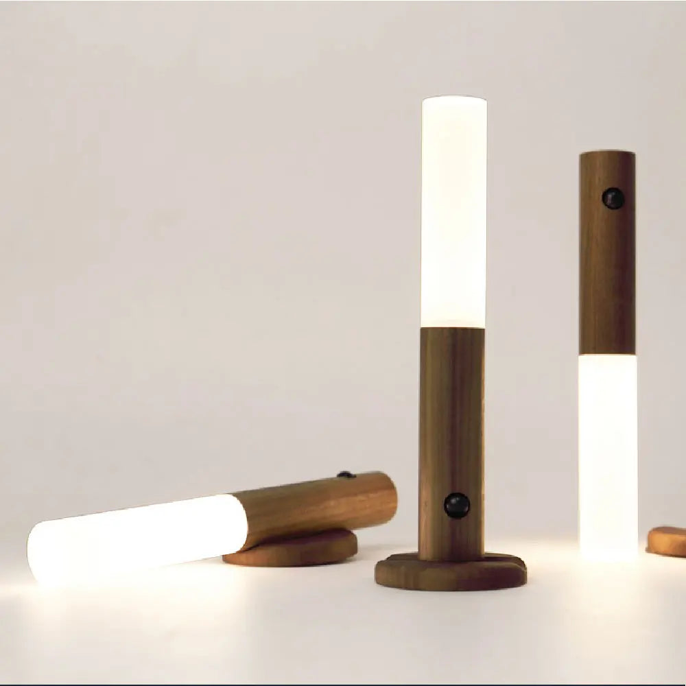 Magnetic LED Motion Sensor Night Light with Warm Colors