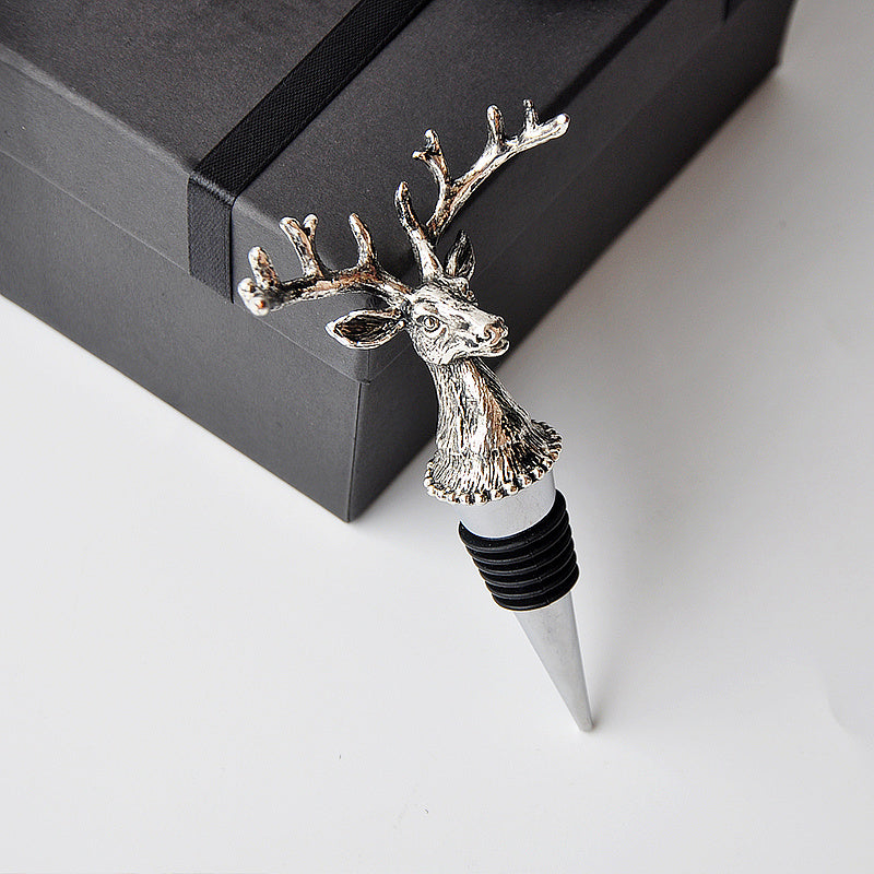 Scandinavian Moose Stainless Steel Wine Stopper