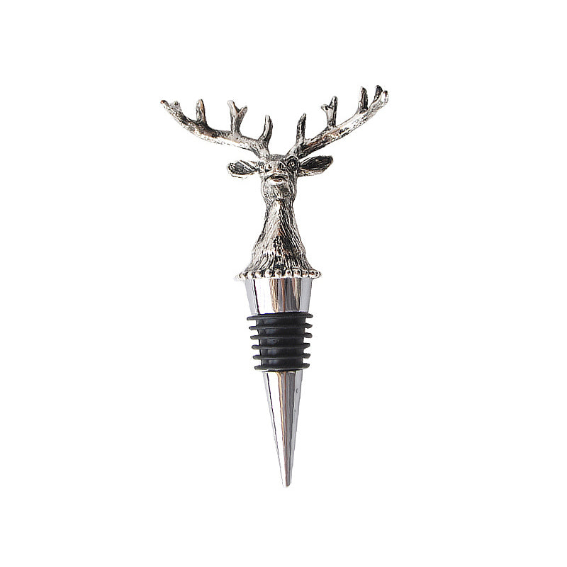 Scandinavian Moose Stainless Steel Wine Stopper