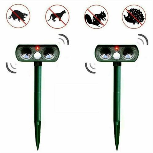 Solar-Powered Ultrasonic Animal Repeller with Motion Sensor