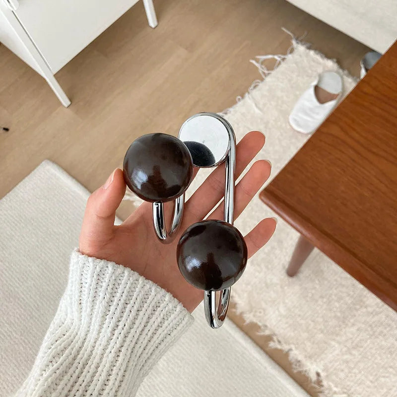 Magnetic Eames Dot Hooks in Silver, Red, Black