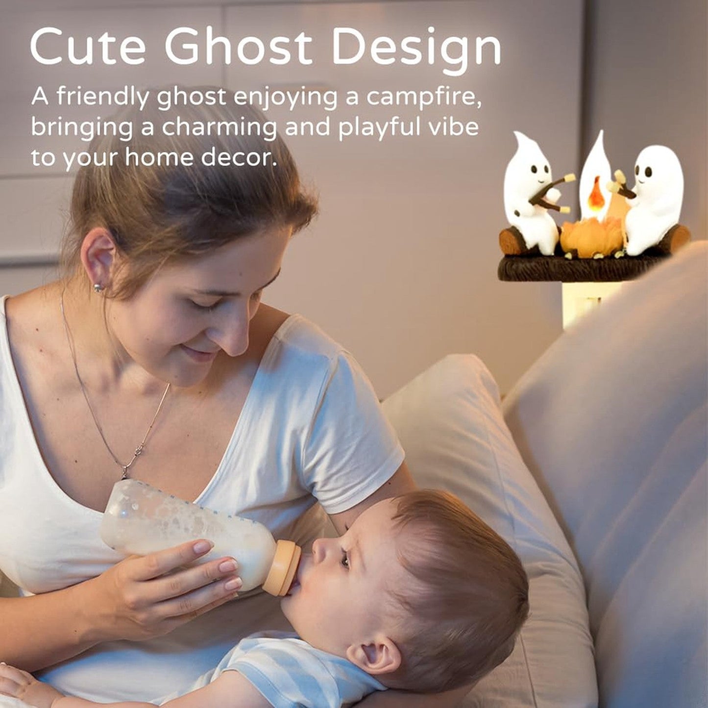 Flickering Ghost Campfire Night Light