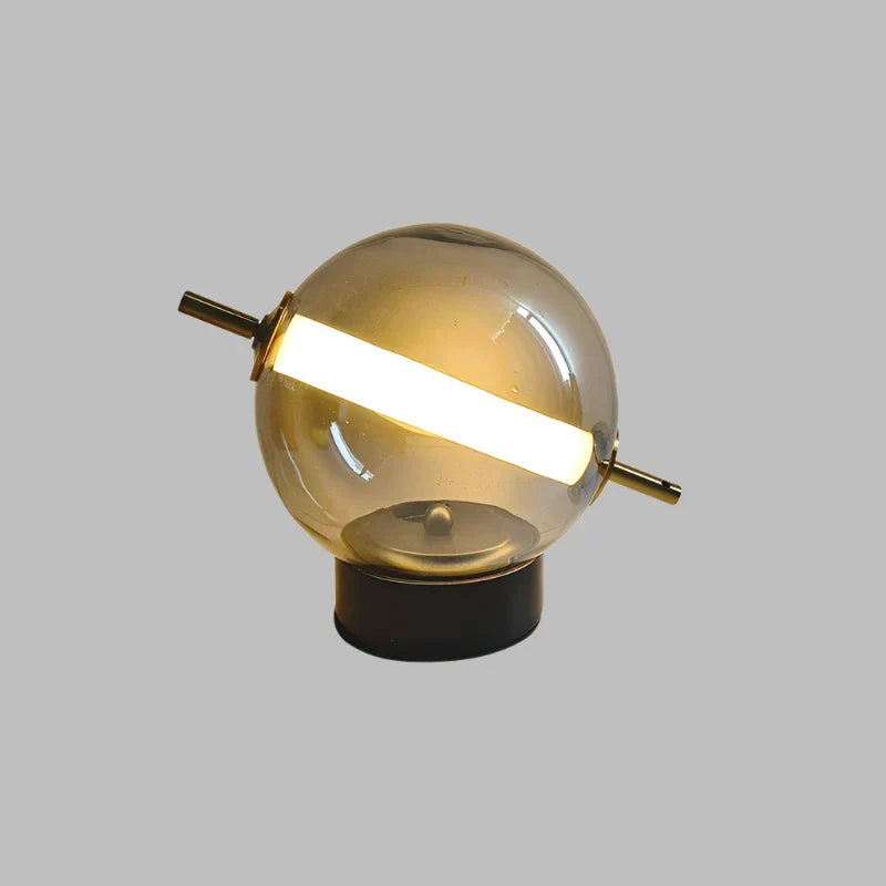 Retro Iron and Glass Table Lamp