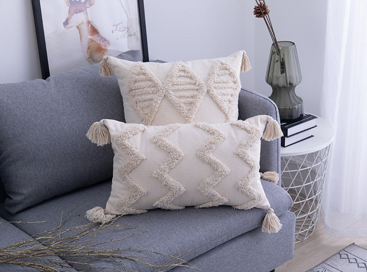 Boho Chic Cotton Pillowcases Set - Multicolor Ibiza Style