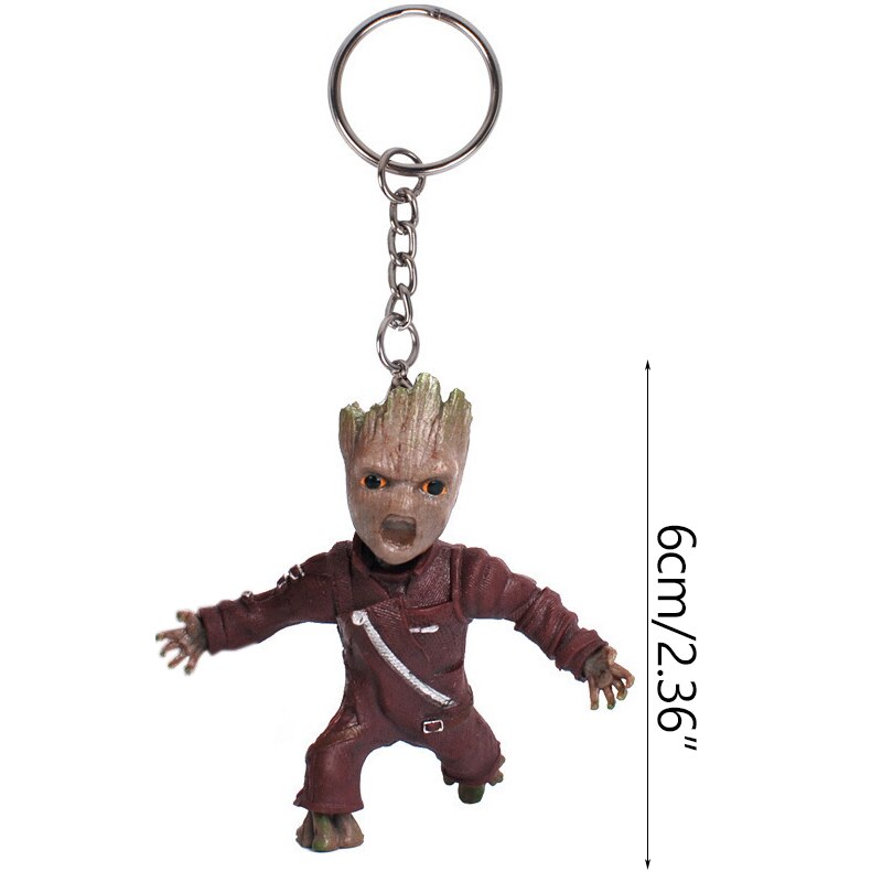 Miniature Groot Figure - Playful Resin Office Decoration