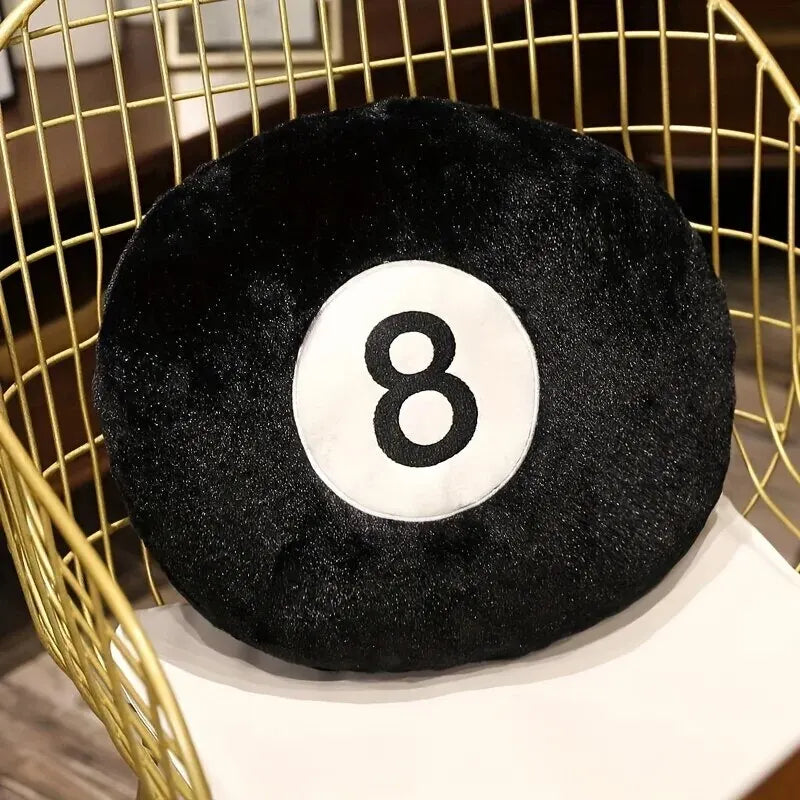 8-Ball Theme Plush Cushion