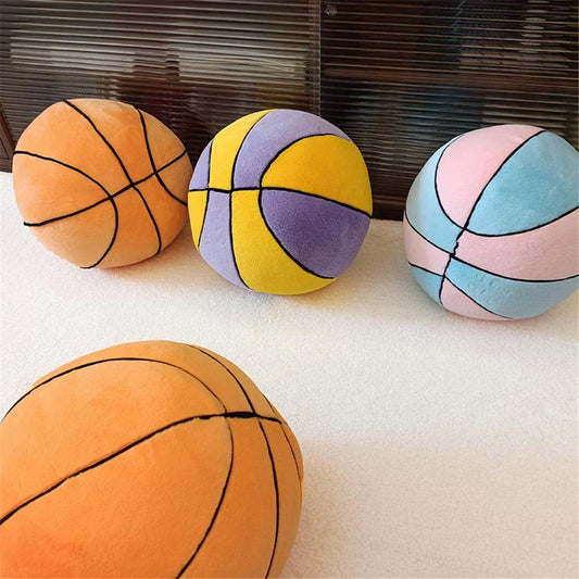 Basketball Plush Cushion - 11 Inch Decorative Accent