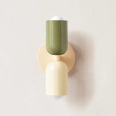 Modern Cream Double Head LED Wall Lamp