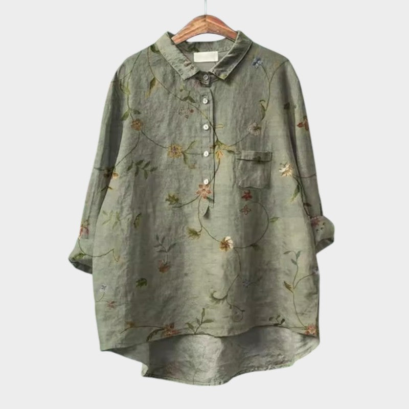 Marvelia - Printed Garden Blouse