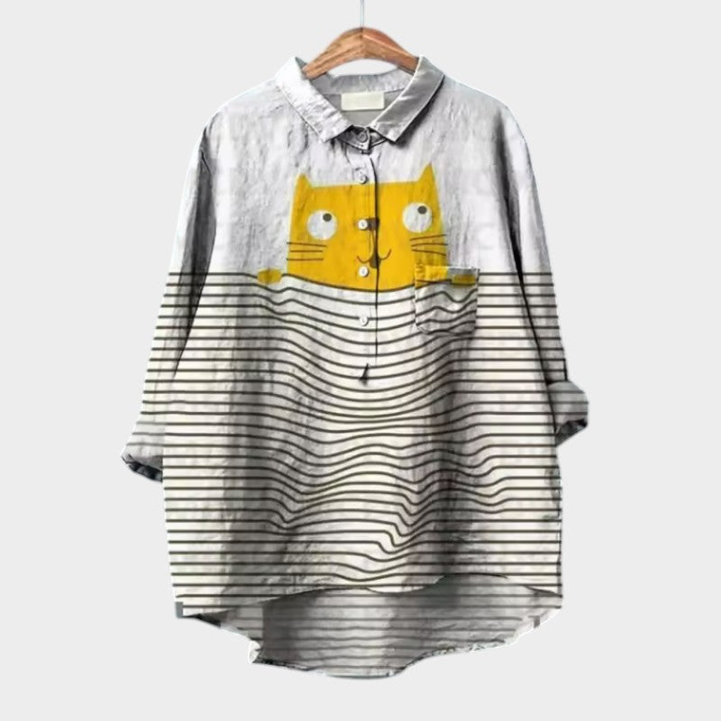 Faiza - Playful Print Blouse