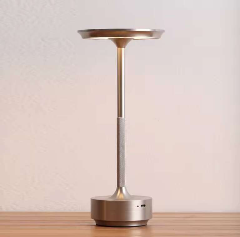 Wireless LED Table Lamp with Touch Control and Adjustable Brightness