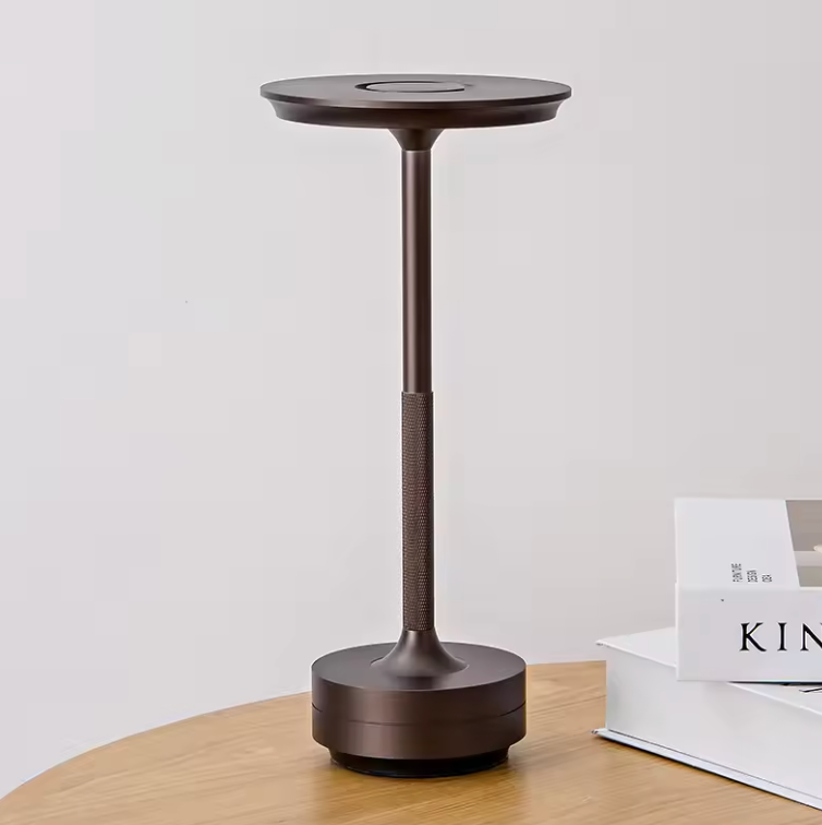 Wireless LED Table Lamp with Touch Control and Adjustable Brightness
