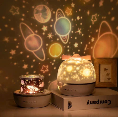 Rechargeable Night Light with Calming Projections and Melodies