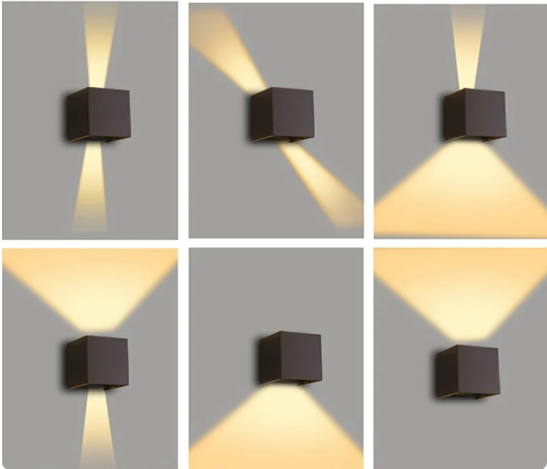 LED Cube Wall Lamps with Warm White Illumination - Buy 1 Get 1 Free