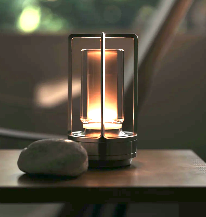 Portable Rechargeable LED Lantern with Charging Station