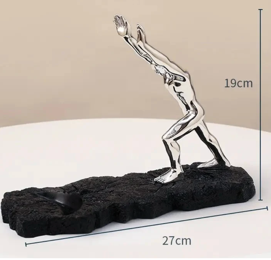 Premium Metal Wine Bottle Holder - Contemporary Gold or Silver Design