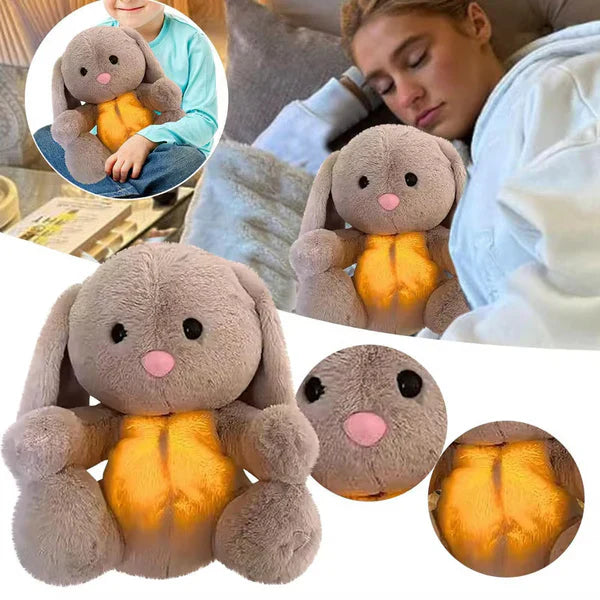 Breathing Stuffed Animal | Comforting Stuffed Bunny for Relaxation and Well-Being