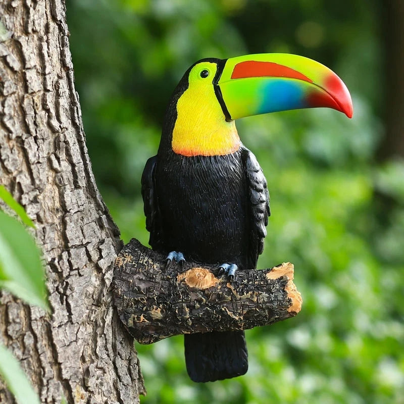 Tropical Toucan Garden Ornament in Premium Resin