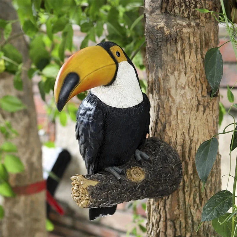 Tropical Toucan Garden Ornament in Premium Resin