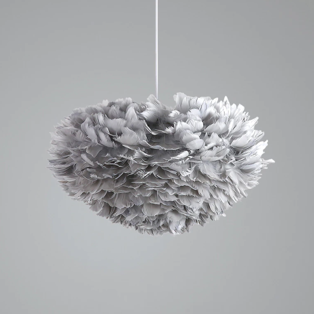 Feather Pendant Lamp in Ivory or Anthracite