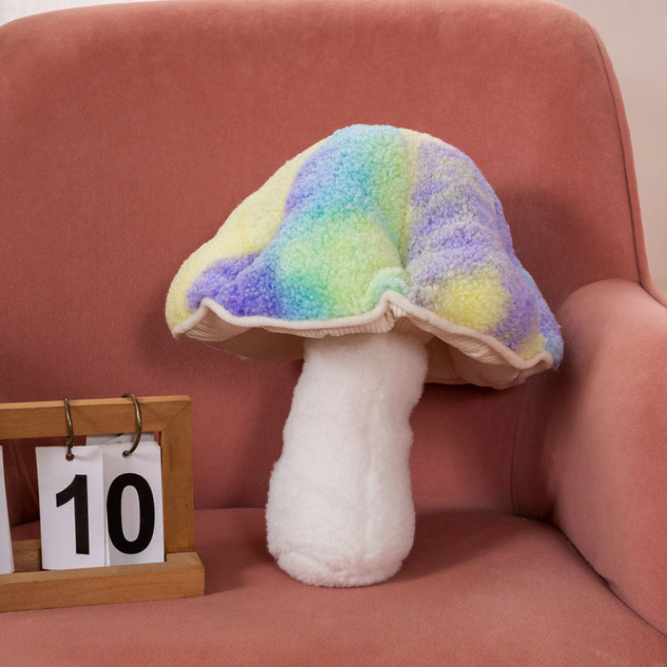 Fluffy Mushroom Shaped Pillow - Soft Polyester Cushion