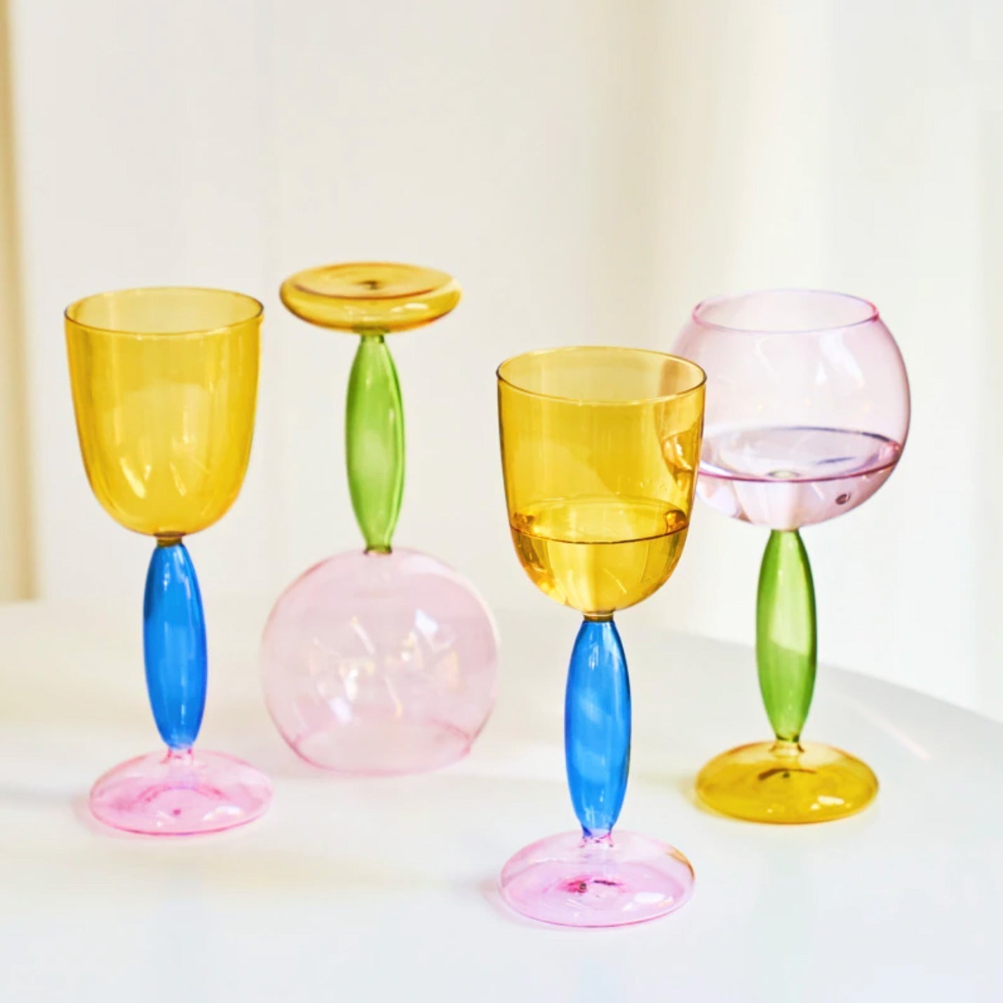 Borosilicate Glass Wine Glass - 3 Colors