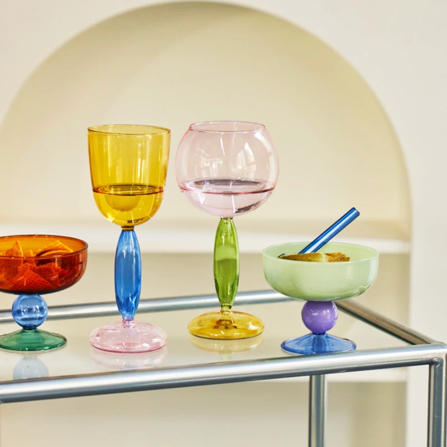 Borosilicate Glass Wine Glass - 3 Colors
