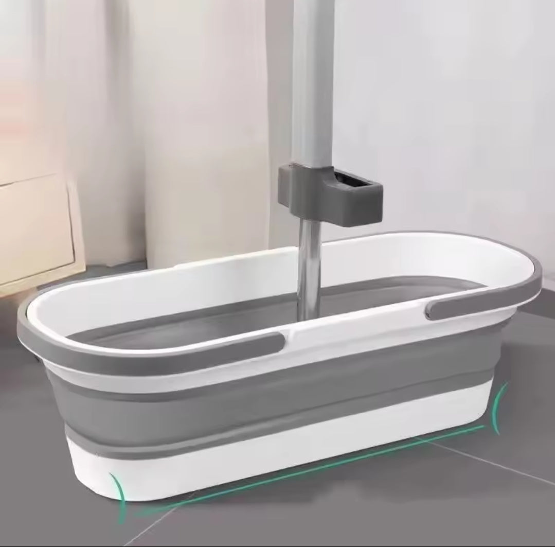 12-Liter Flexible Silicone Folding Mop Bucket
