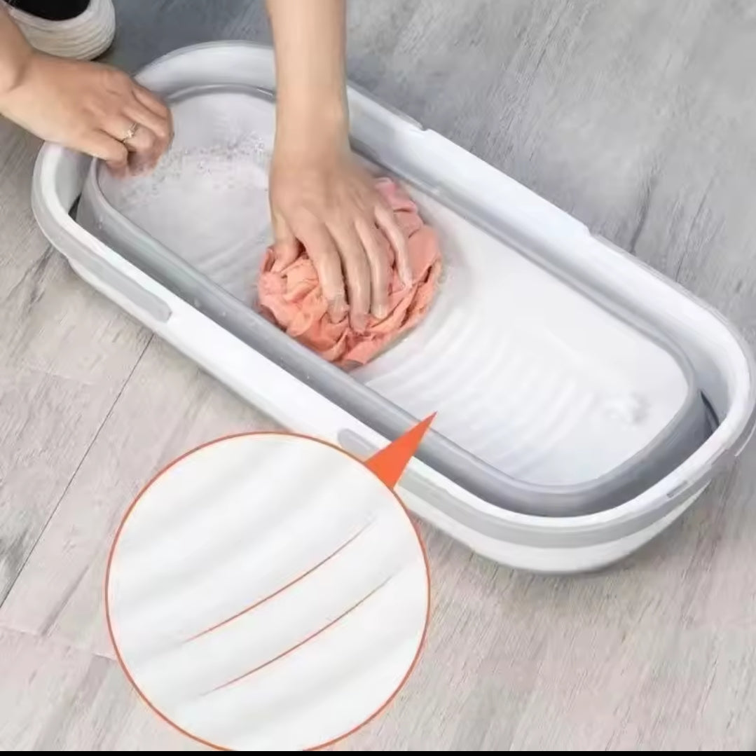 12-Liter Flexible Silicone Folding Mop Bucket