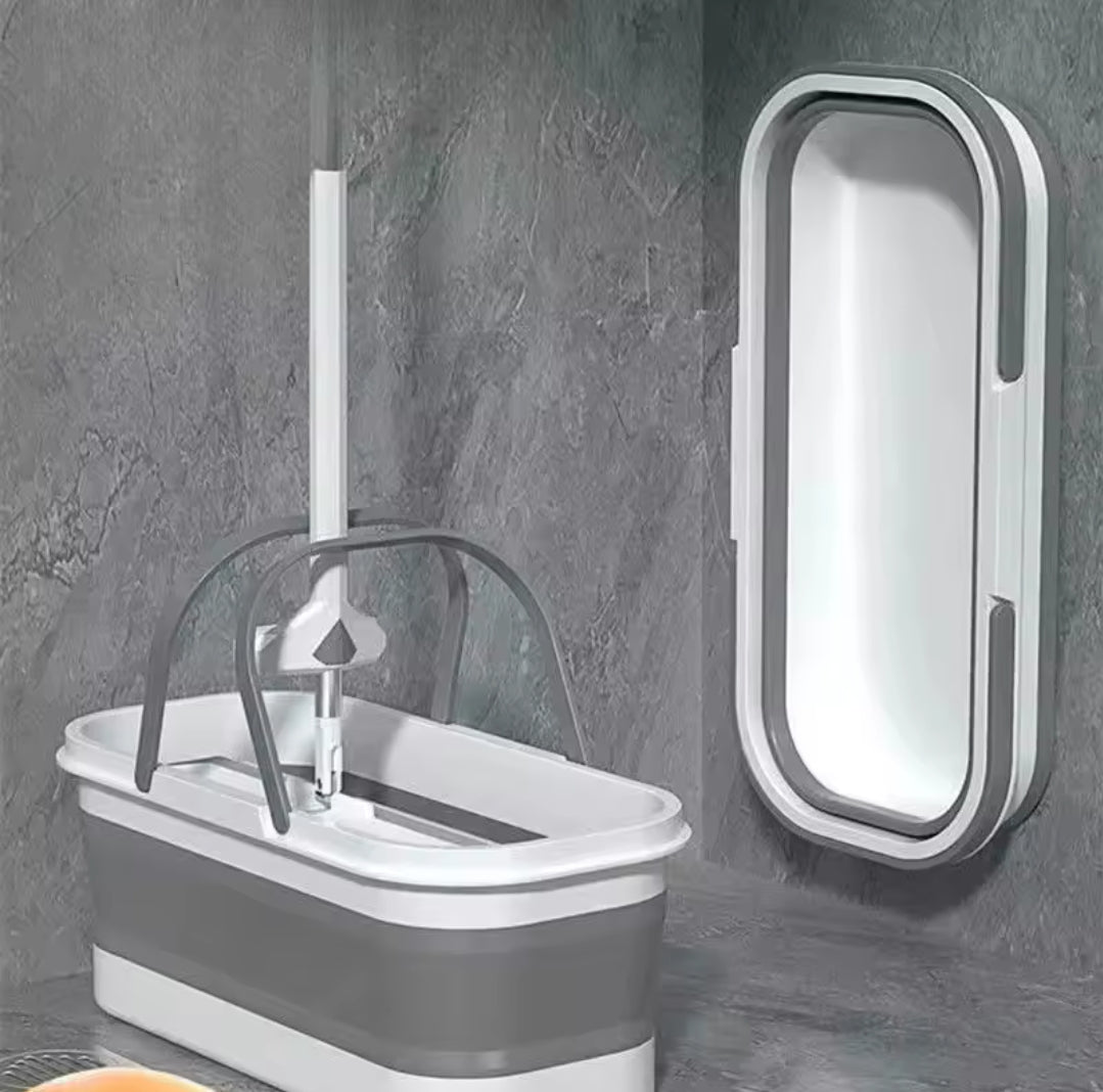 12-Liter Flexible Silicone Folding Mop Bucket