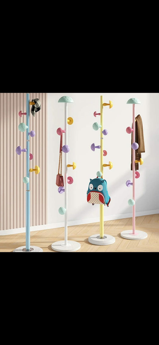Modern Tree Coat Rack with Mushroom Design