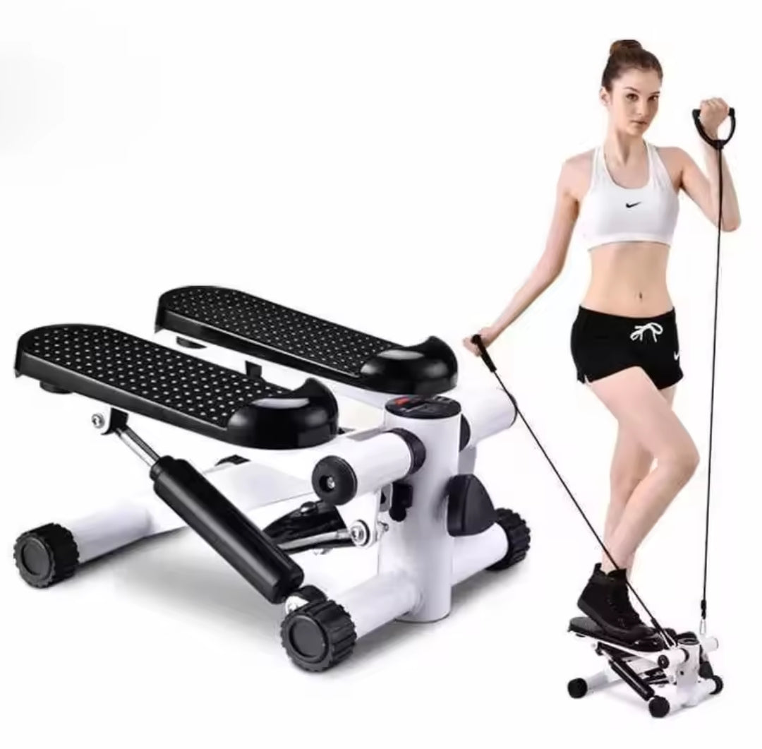 Compact Mini Stepper with Textured Foot Platforms